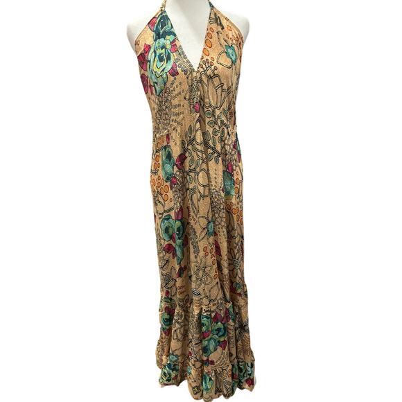 Raga Anthropologie / Sapana Maxi Dress / Boho Sexy Floral Maxi Dress - Picture 4 of 4
